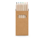 HB05715 - Caixa de cartão com 6 mini lápis de cor