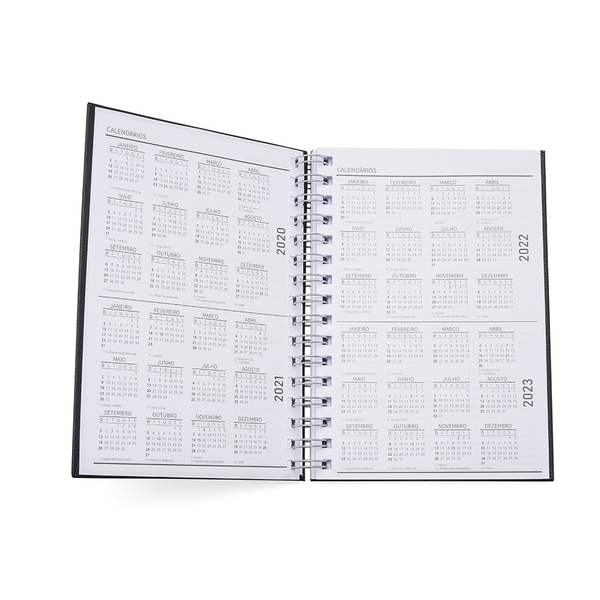 HB10631 - Caderno Pequeno de Couro Sintético